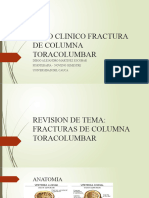 Caso Clinico Fractura de Columna Toracolumbar