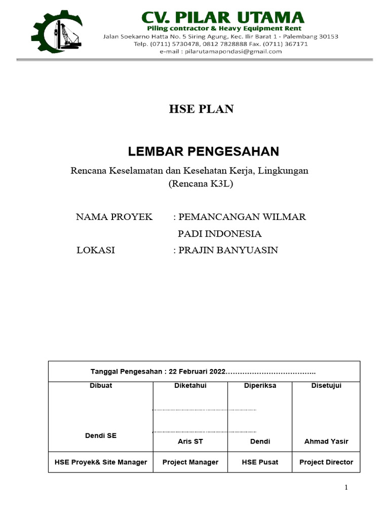 Hse Plan | PDF