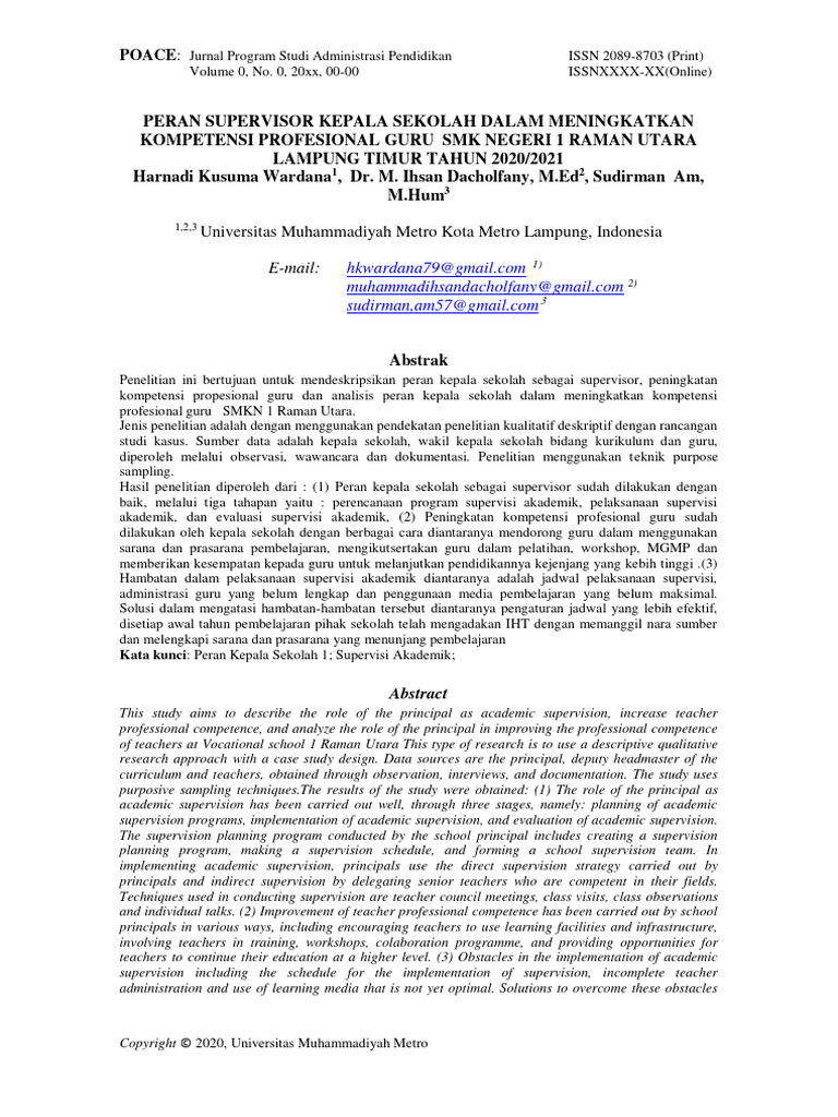 Universitas Muhammadiyah Metro Kota Metro Lampung, Indonesia PDF