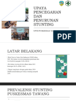 Upaya Pencegahan Dan Penurunan Stunting PKM Tawang