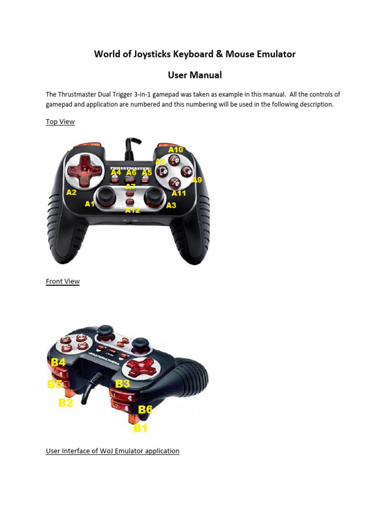 WoJ Keyboard and Mouse Emulator User Guide English PDF