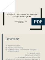 Sesión 6. Laboratorios europeos de principios del siglo XX y su incidencia en la aproximación a la organización (1)