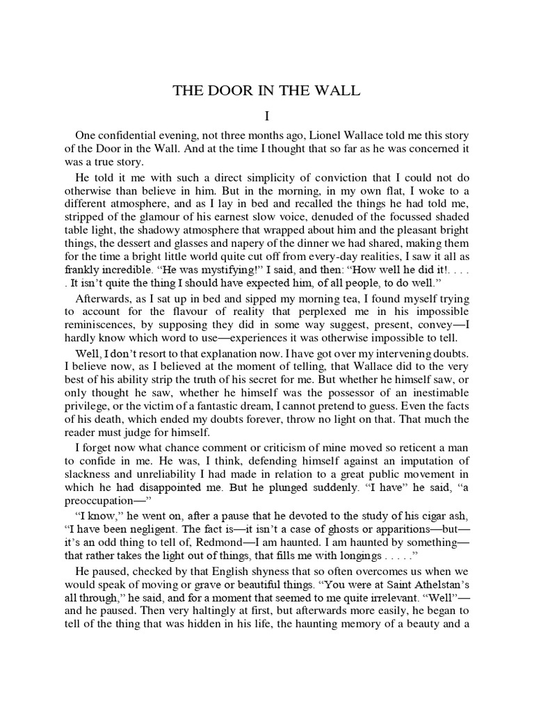 The Door in The Wall PDF