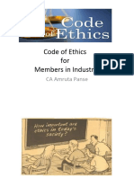 Code of Ethics For Members in Industry