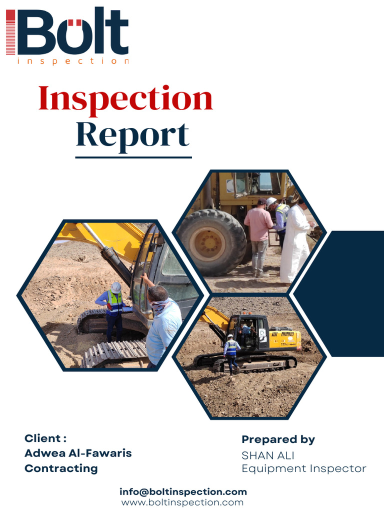 Equipment Inspection Report | PDF | Technology & Engineering
