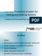 Chemical Treatment of Water for Cooling and Heating Systems