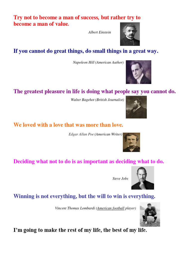 Inspiring Quotes for Personal Growth | PDF | Sports & Recreation | Self ...