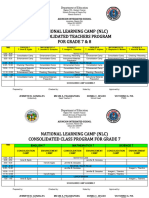 Consolidated Class Program For NLC For G7 8