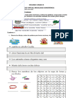 ACTIVIDAD VIRTUAL MODALIDAD ASINCRÓNICA Lenguaje