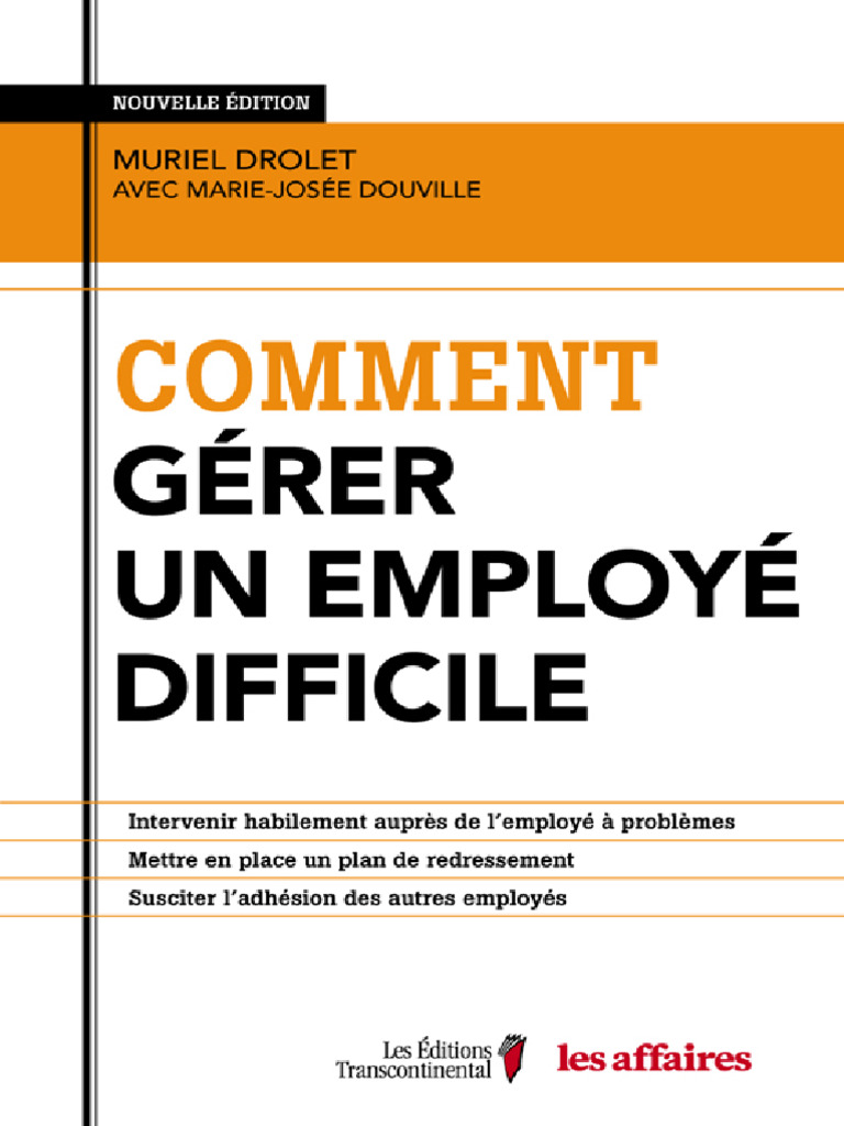 Gérer un Employé Difficile efficacement | PDF | Évolution de carrière