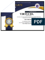 Certificate - Third Quarter