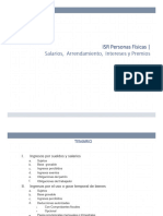 ISR PF Salarios, Arrendamiento, Intereses y Premios