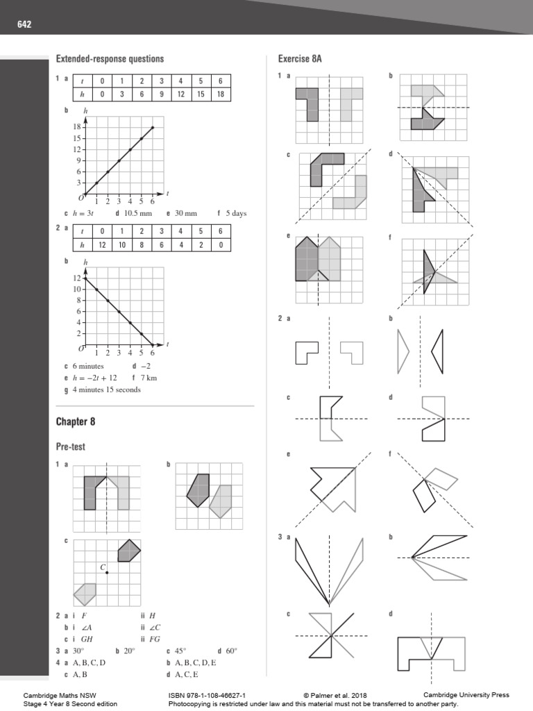 Year 8 Maths Exercises and Solutions | PDF