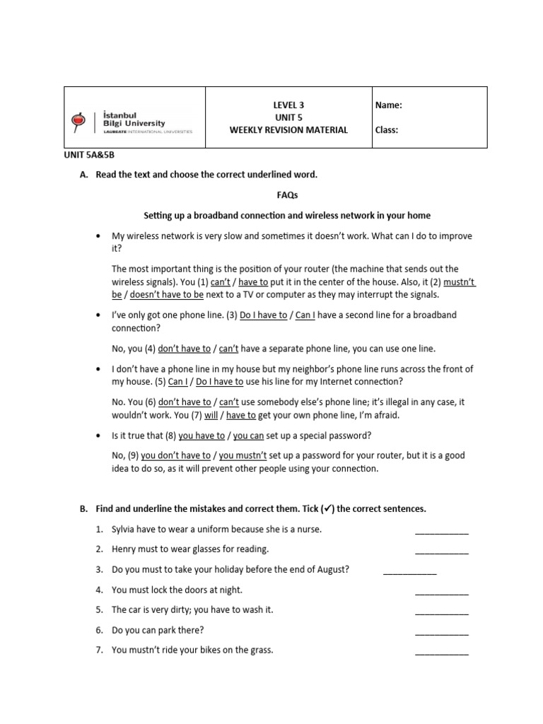 Unit 5 | PDF | Telephone | Internet Access