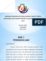 Hubungan Dukungan Keluarga Dengan Tingkat Depresi Pada Pasien GGK Di Ruang Penyakit Dalam Rsud Koja Tahun 2019