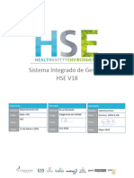 Manual de Sistema Integrado de Gestión HSE V18 