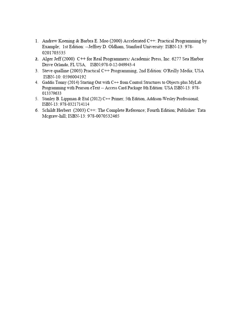 C++ Books | PDF