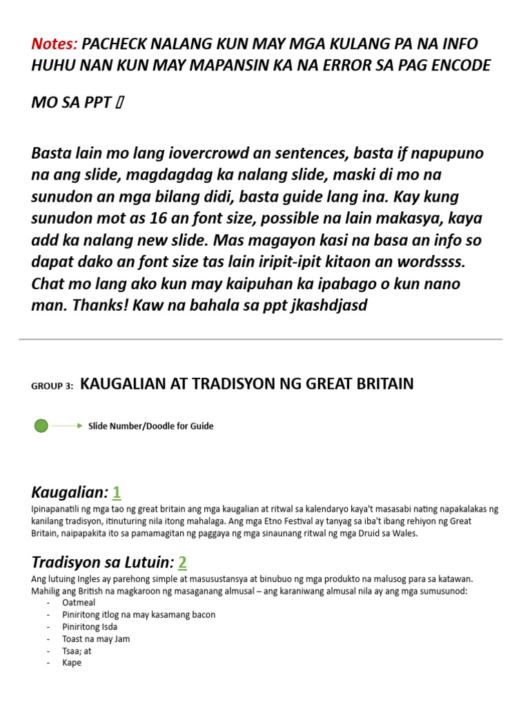 SPA 10 FIL Q3 GROUP 3 KAUGALIAN AT TRADISYON Encoded | PDF