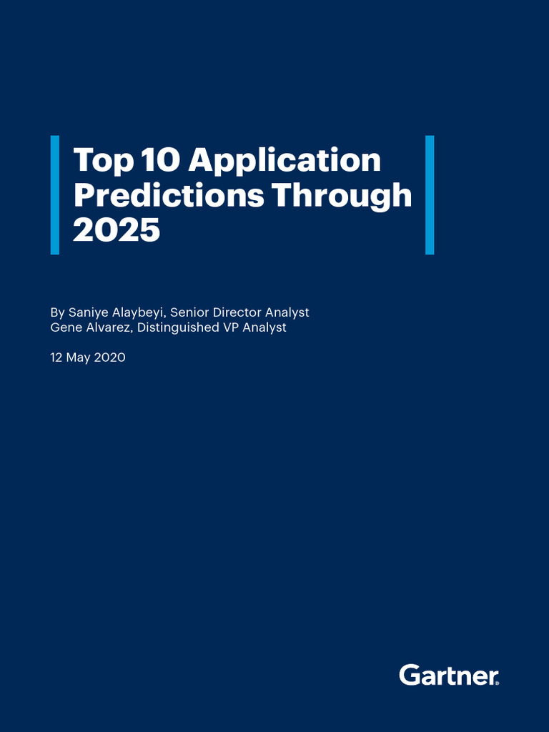 Top 10 Application Predictions Through 2025 PDF