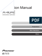 Pioneer A-40ae User Manual
