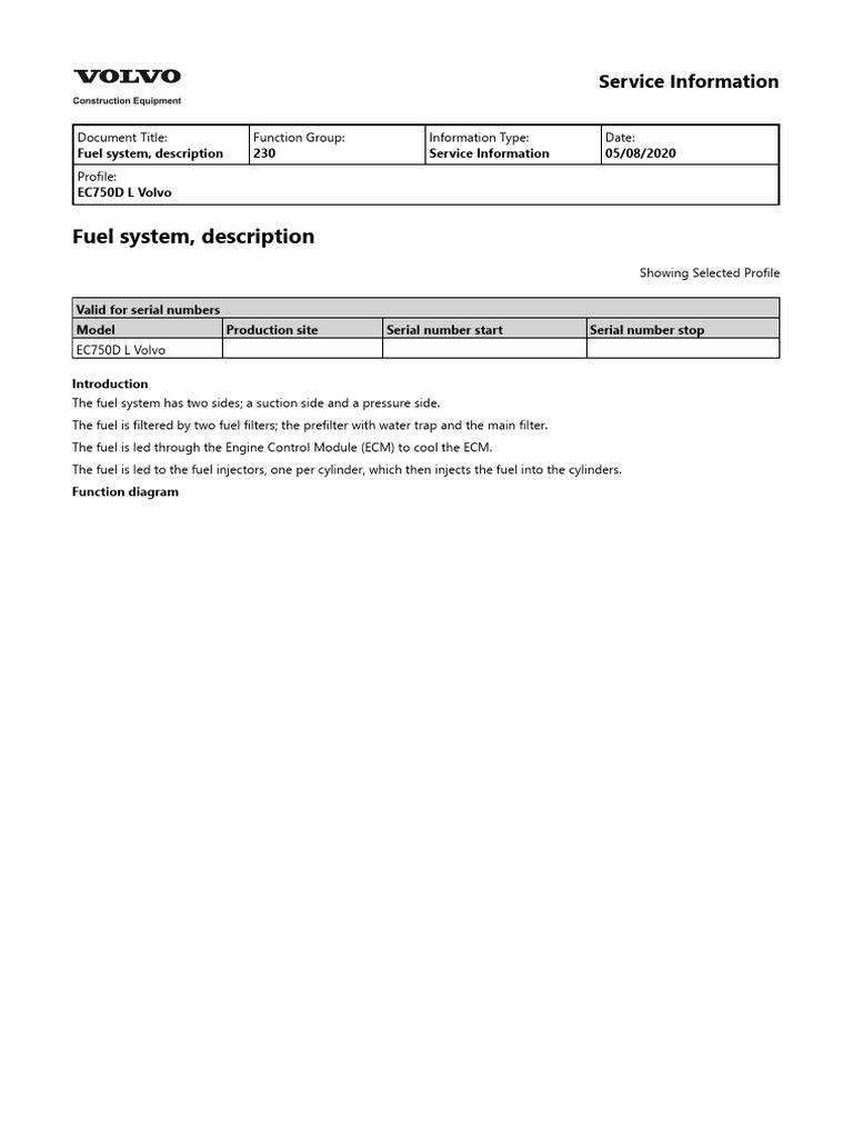 Fuel System, Description PDF