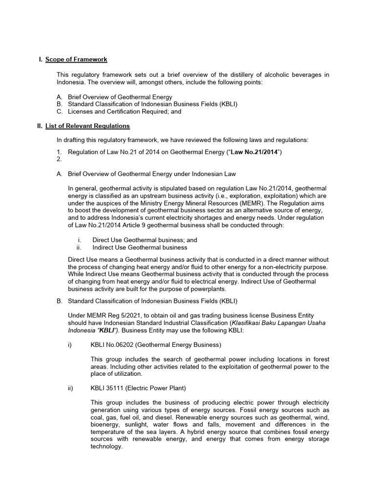 Regulatory Framework Geothermal Energy Pdf