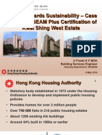 Build4Asia Conference 2016 A Road Towards Sustainability Case Sharing of BEAM Plus Certification of Kwai Shing West Estate Ir Franki Mok