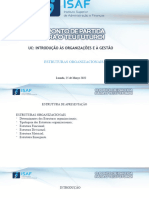 Uc: Introdução Às Organizações E À Gestão: Estruturas Organizacionais