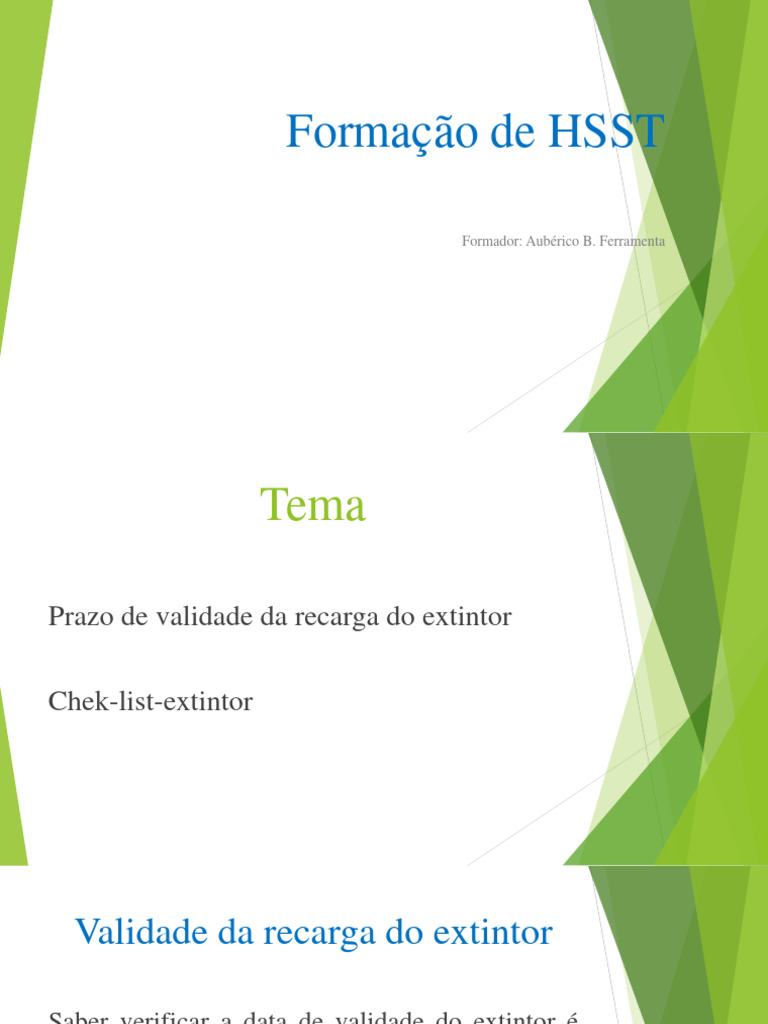 Verificação da Validade do Extintor | PDF