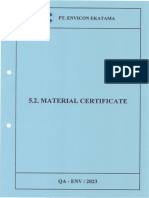 5.2. Material Certificate