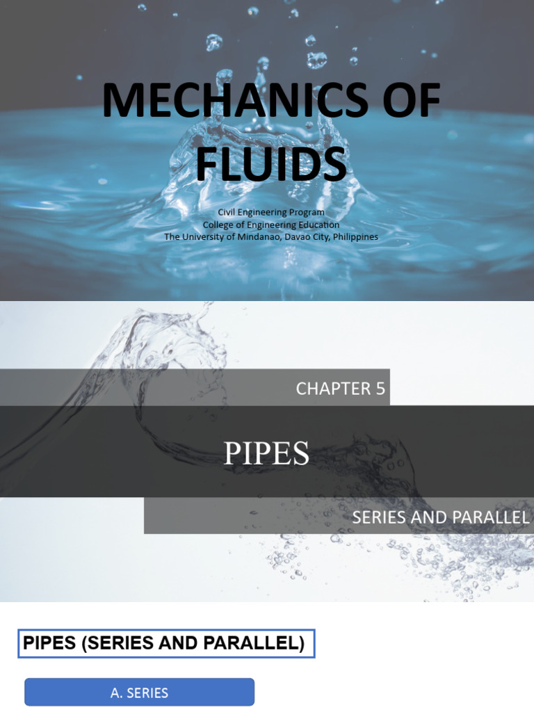 Pipes Series and Parallel | PDF