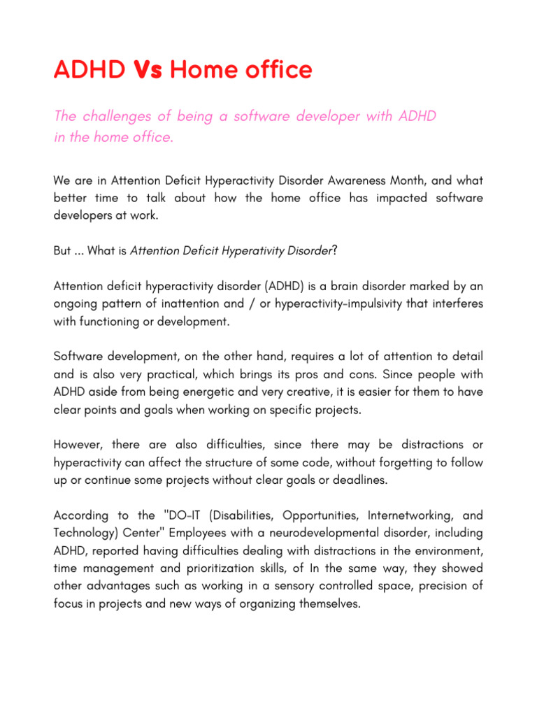 the-adhd-and-remote-work-pdf-attention-deficit-hyperactivity