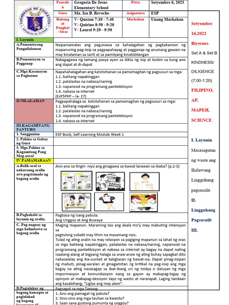 Esp Q1 Week 1 DLL | PDF