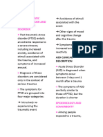 Post-Traumatic Stress Disorder and Acute Stress Disorder