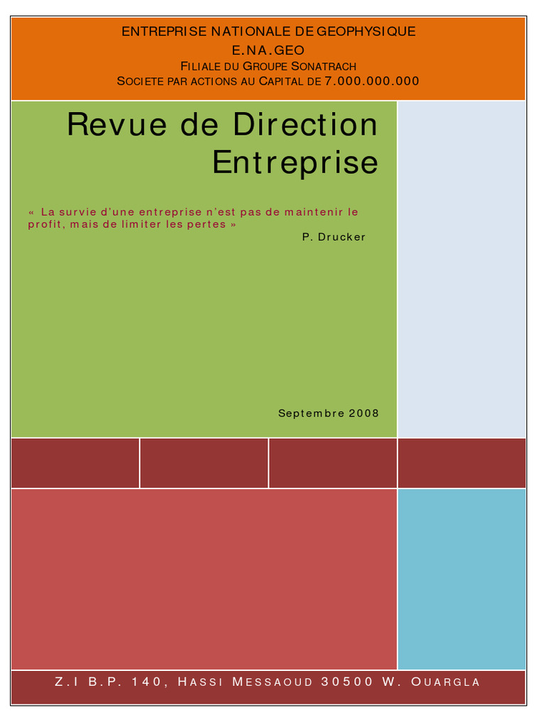 Revue De Direction Entreprise Septembre 2008 PDF