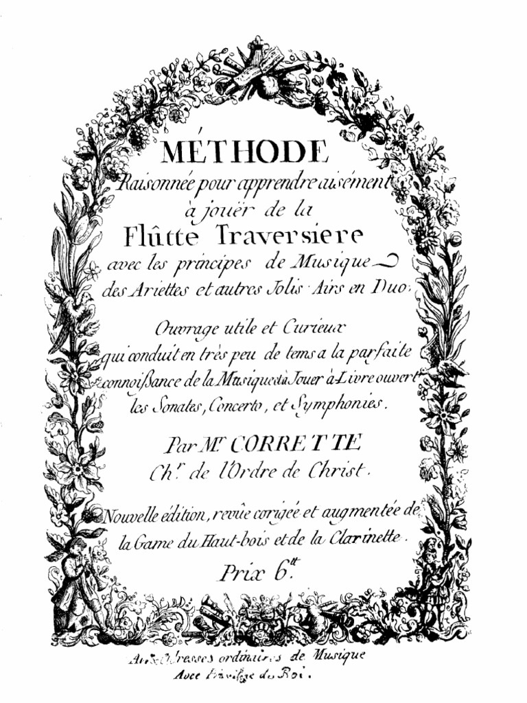 Corrette Methode Flute | PDF