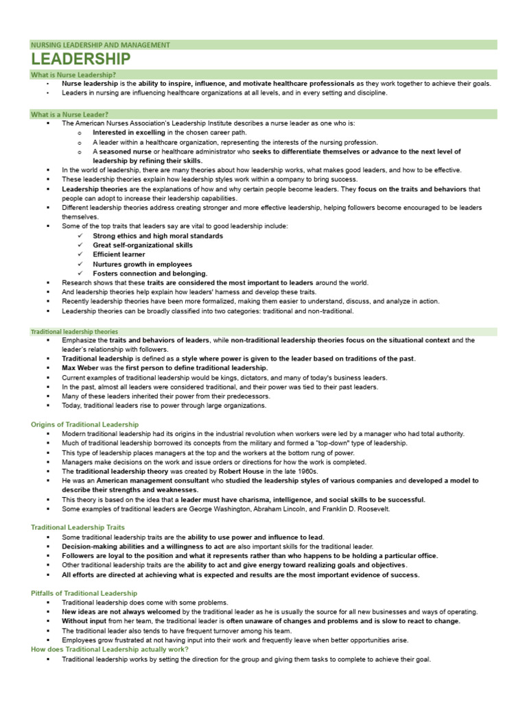 Leadership | PDF