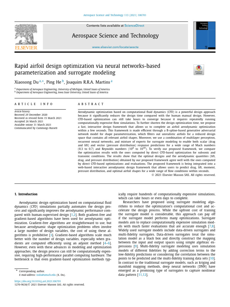 Rapid Airfoil Design Optimization Via Neural Networks ...