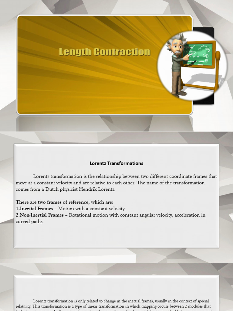 Length Contraction | PDF
