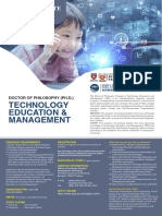 Ph.D. (Technology, Education & Management)