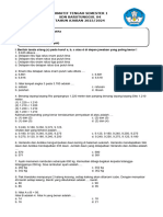 Soal PTS - STS Matematika Kelas 4 Semester 1 Kurikulum Merdeka T.A 2023-2024