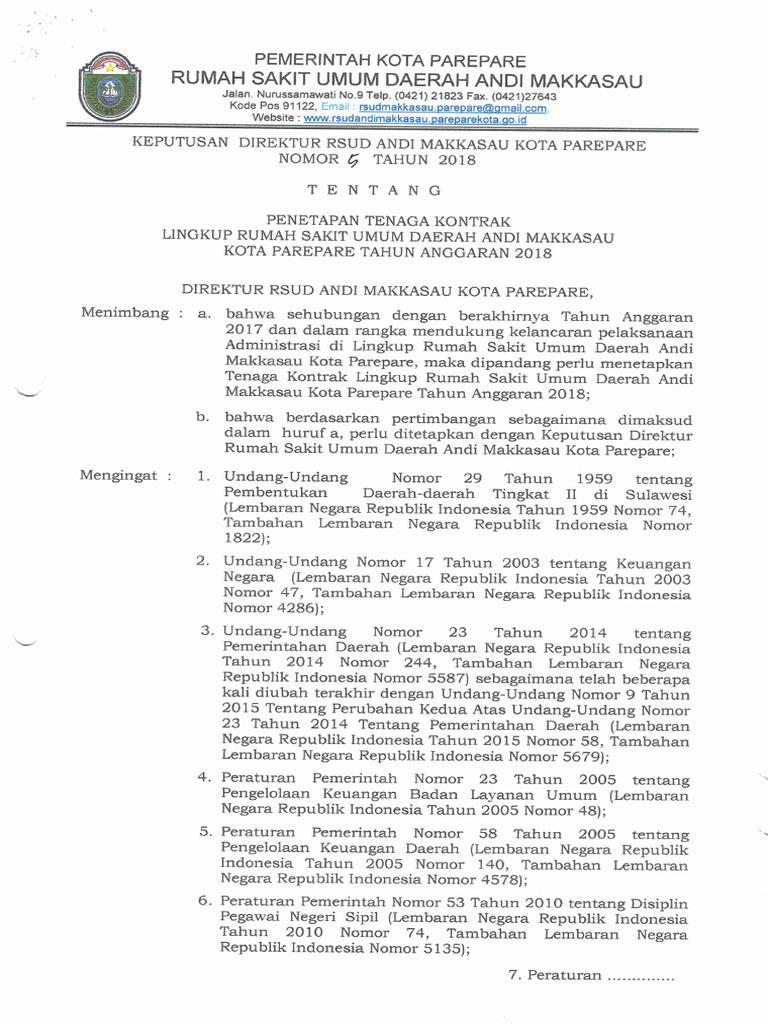 Sk Direktur No 5 Tahun 2018 Pdf