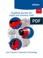 Oilon Duoblock Burners for Liquid and Gaseous Fuels