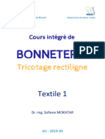 Cours de Bonneterie - Tex 1 - Support - 2019-20 - VC