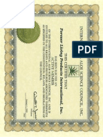 2009 IASC Certificate FLP International