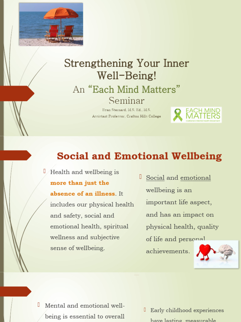 Fostering Emotional Well Being | PDF | Self-Improvement | Science ...