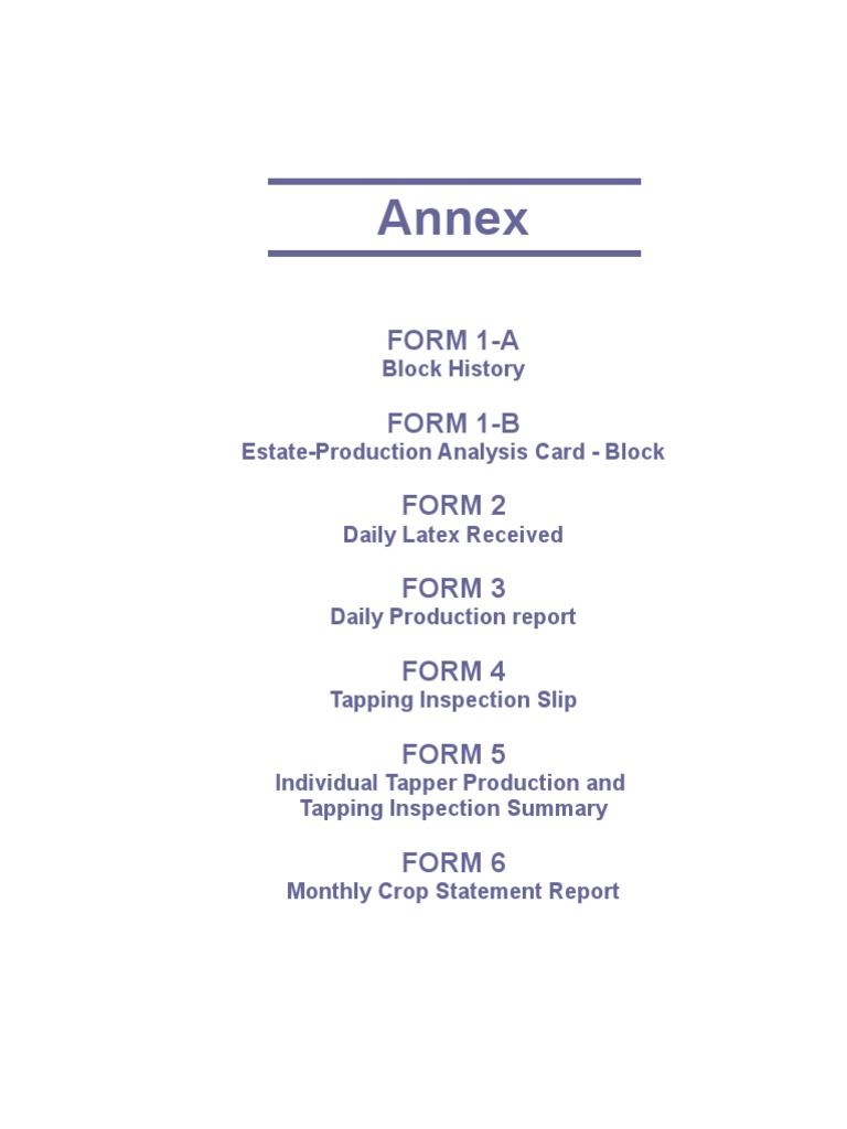 Form Annexure | PDF