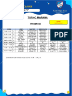 Turno Mañana: Presencial