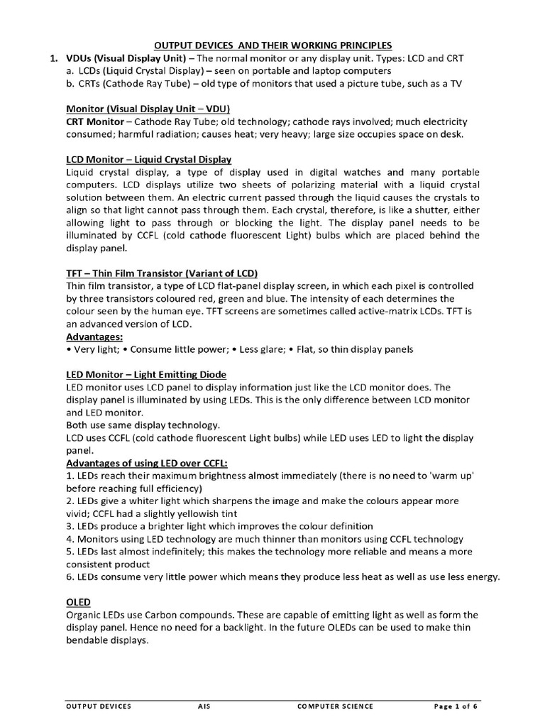 Output Devices PDF
