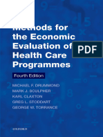 Methods for the Economic Evaluation of Health Care